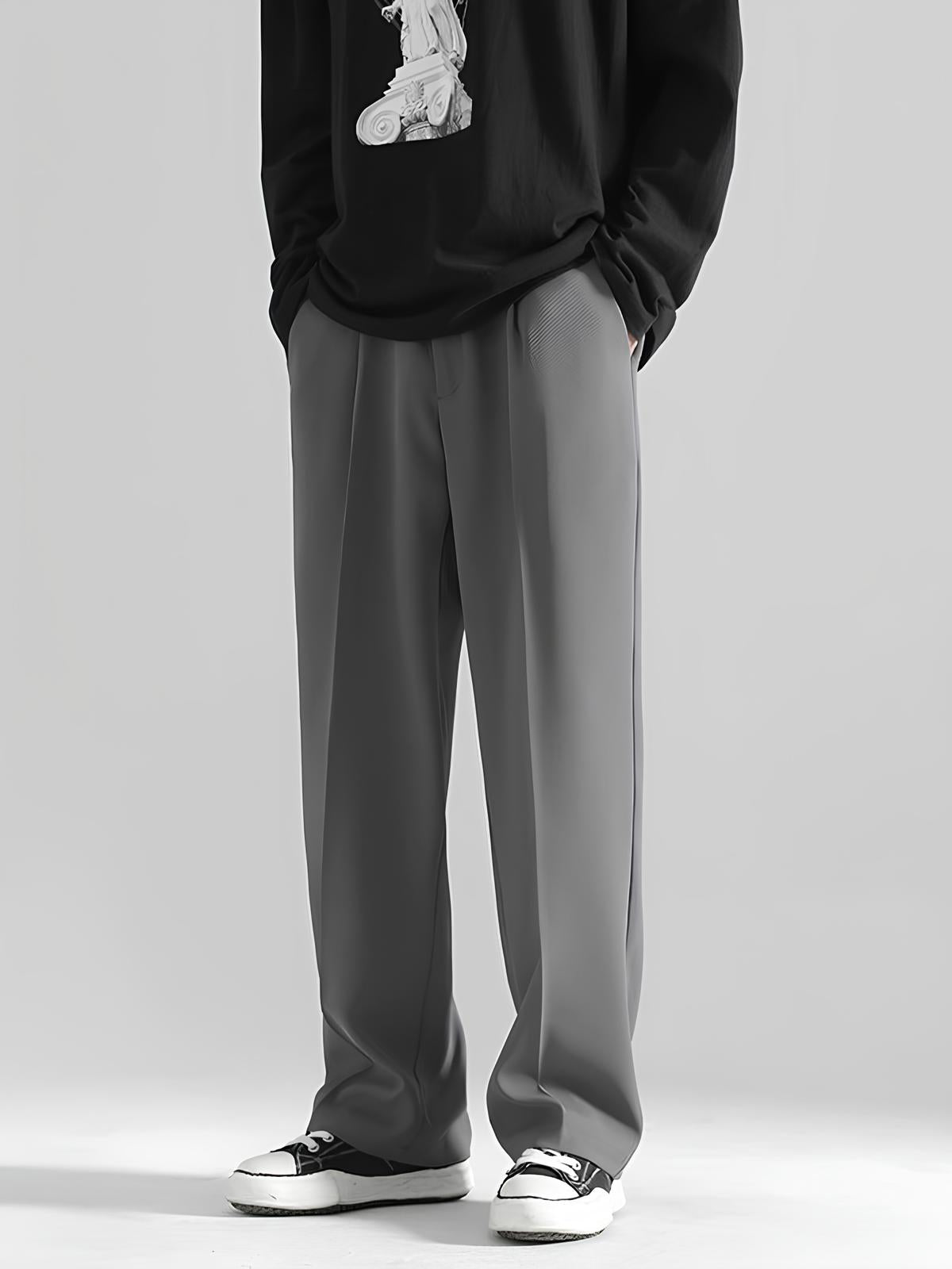 Dark Grey Korean Pants