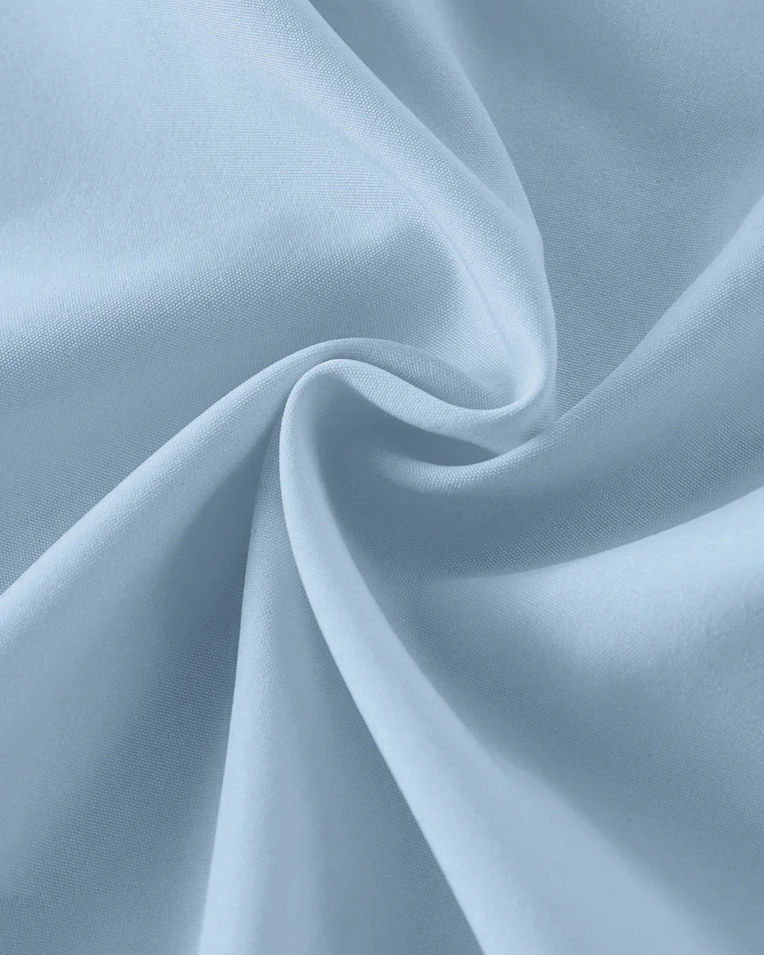 Tie Front Long Sleeve Ruffle Hem Top in Light Blue