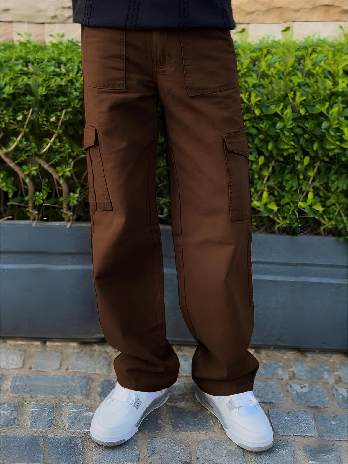 Dark Brown Adjustable Cargos