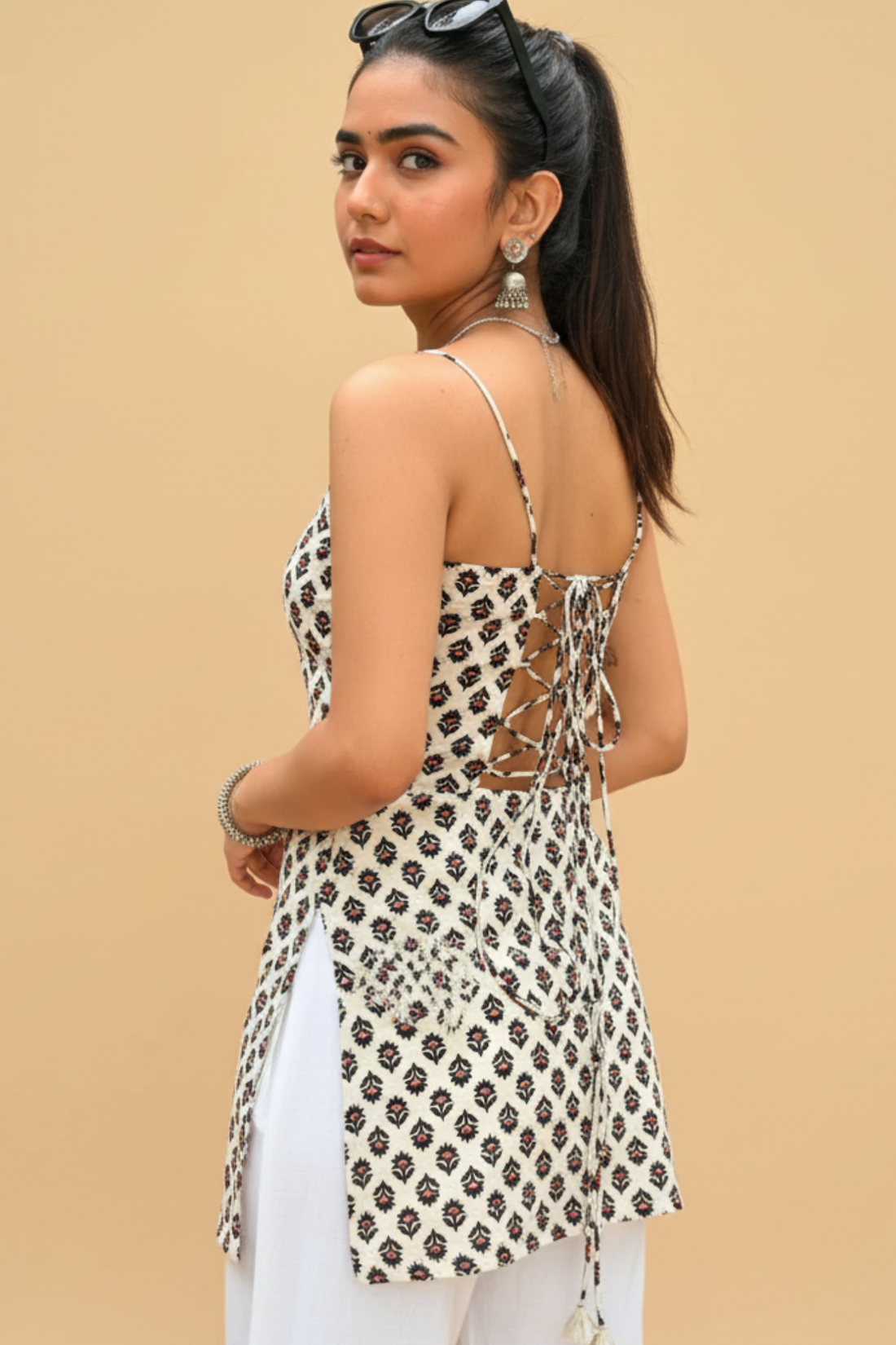 Nazm Spaghetti Strap Kurti