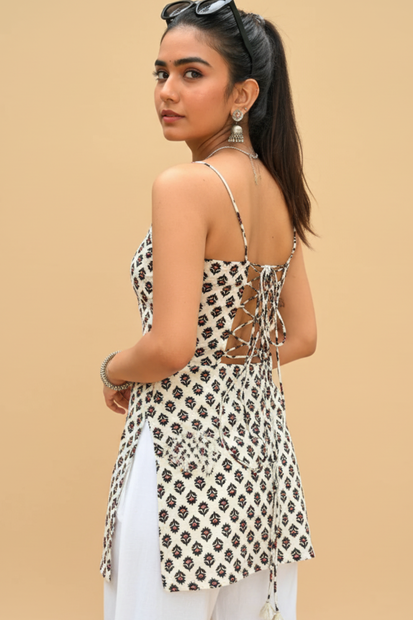 Nazm Spaghetti Strap Kurti