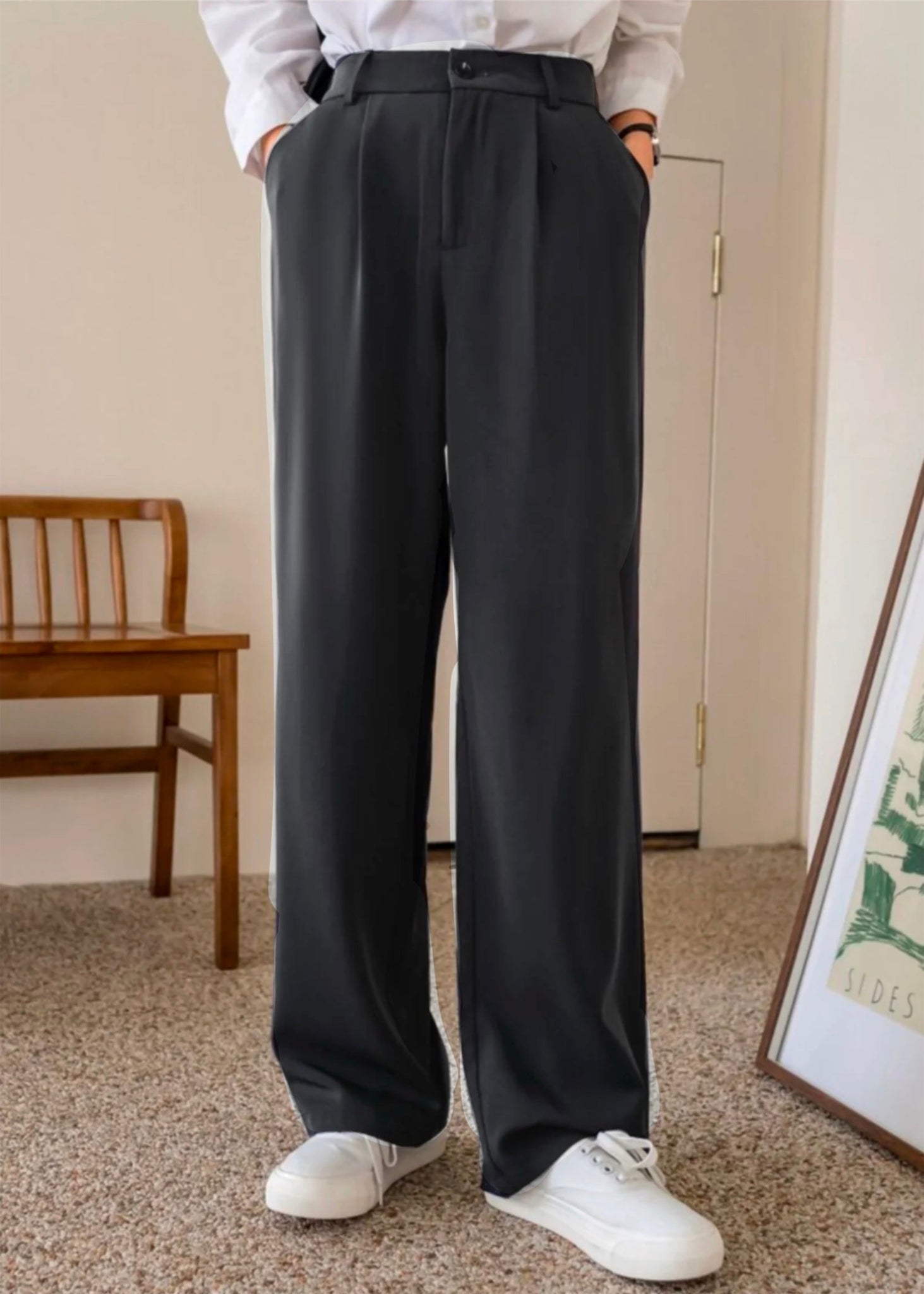 Relaxed Space Blue Pants