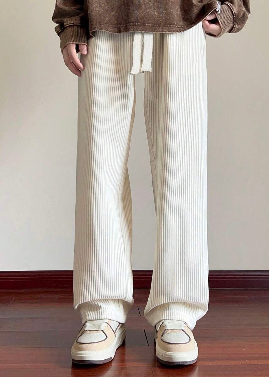 Off White Corduroy Trousers