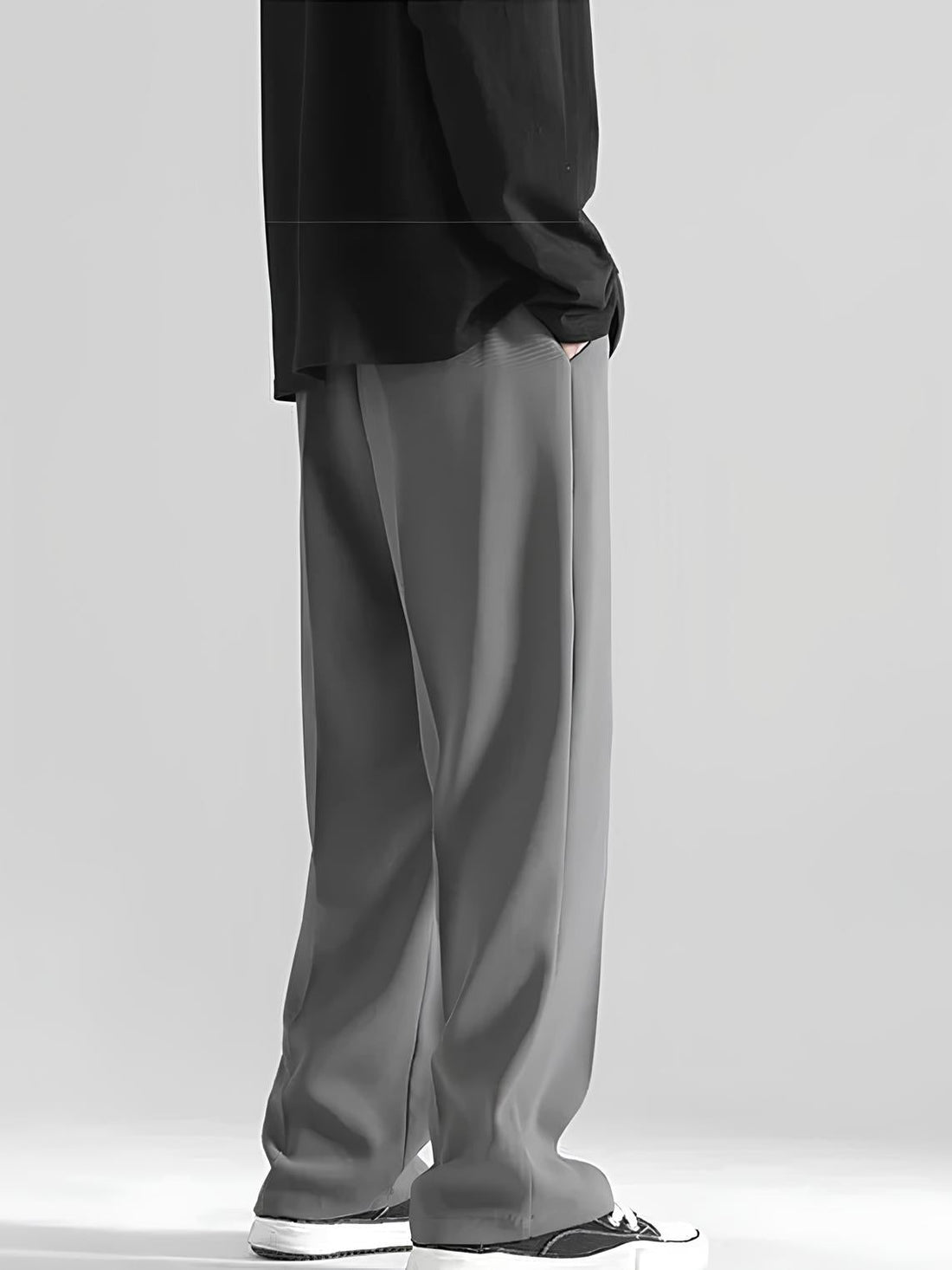 Dark Grey Korean Pants