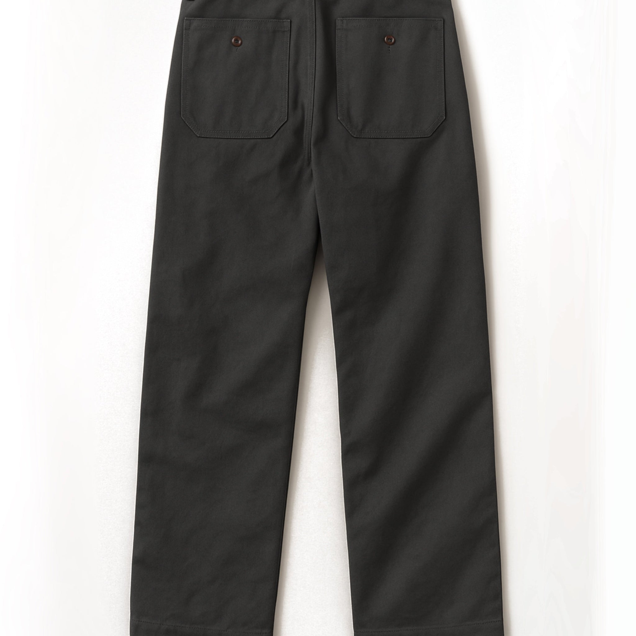 Grey Cotton Straight Fit Trousers