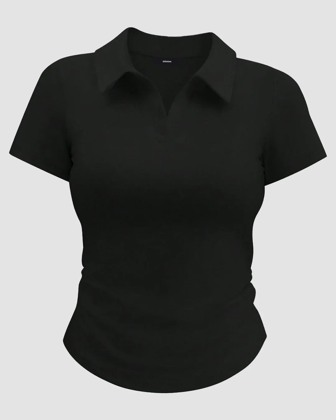 Black Collar T-Shirt for Women