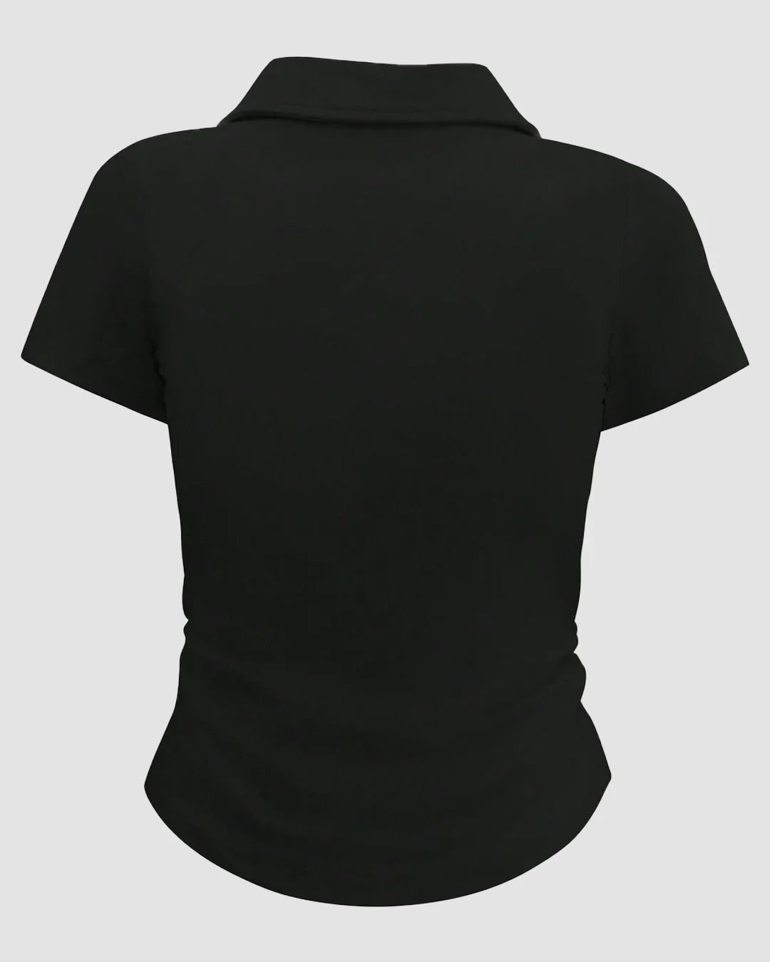 Black Collar T-Shirt for Women