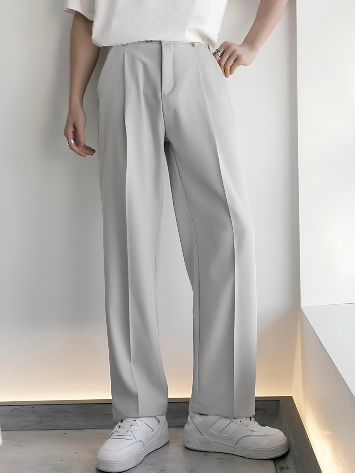 Light Grey Korean Pants