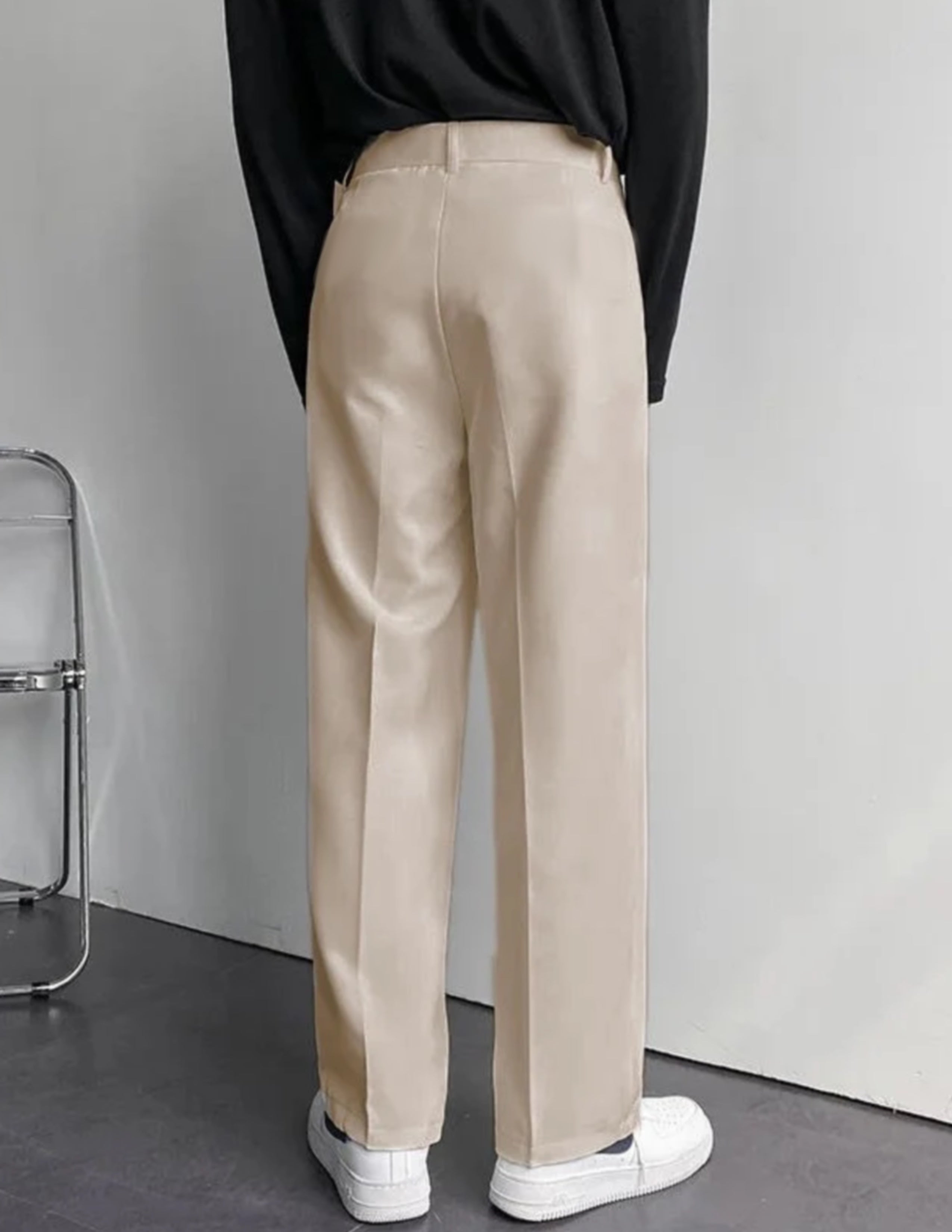 Beige Korean Pants
