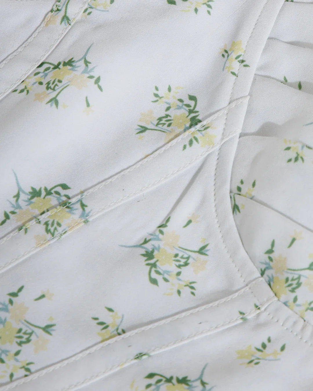 Floral Spaghetti Strap Corset Top